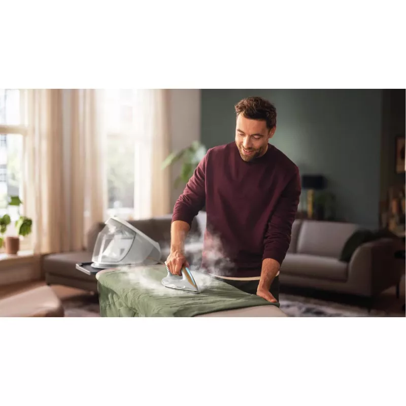 Philips 7000 series PSG7040/10 aurutriikimisjaam 2100 W 1,8 L SteamGlide Elite tallatald Kuldne, Valge