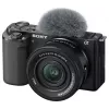 Sony ZV-E10 + E PZ 16-50mm F3.5-5.6 OSS II MILC 24.2 MP CMOS 6000 x 4000 musta