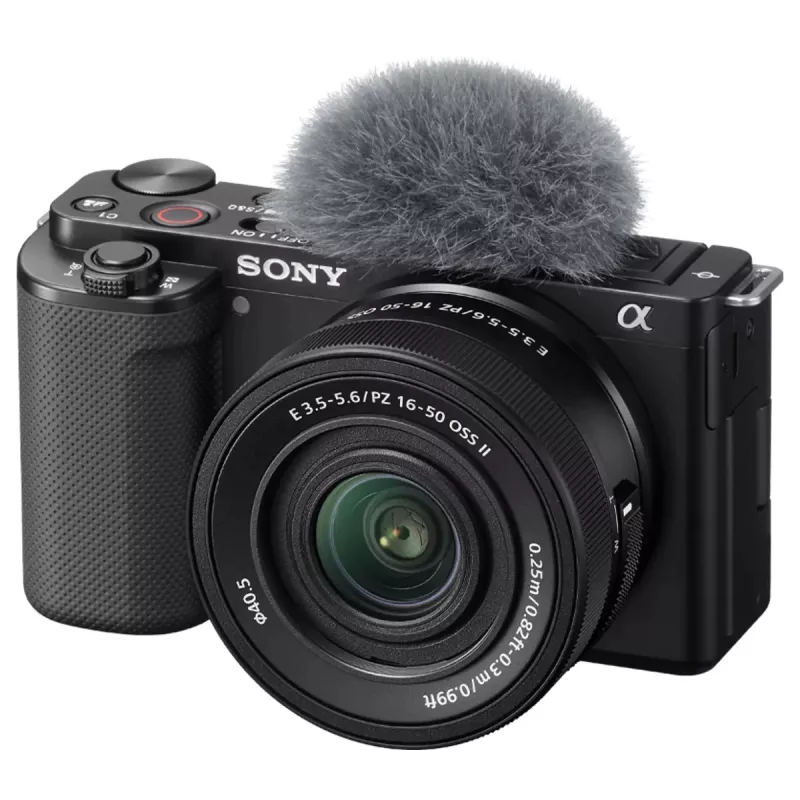 Sony ZV-E10 + E PZ 16-50mm F3.5-5.6 OSS II MILC 24.2 MP CMOS 6000 x 4000 musta