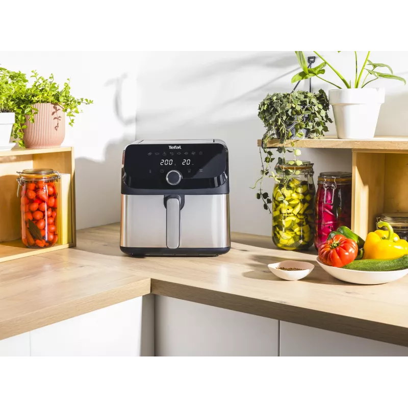 Tefal Easy Fry Mega EY855D10 fritüür Single 7,5 L Eraldiseisev 2020 W kuumaõhufritüür Must, roostevaba teras