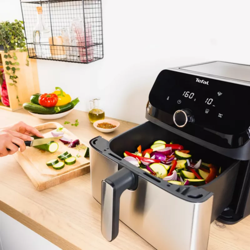 Tefal Easy Fry Mega EY855D10 fritüür Single 7,5 L Eraldiseisev 2020 W kuumaõhufritüür Must, roostevaba teras