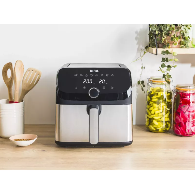 Tefal Easy Fry Mega EY855D10 fritüür Single 7,5 L Eraldiseisev 2020 W kuumaõhufritüür Must, roostevaba teras