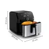 Tefal Easy Fry Mega EY855D10 fritüür Single 7,5 L Eraldiseisev 2020 W kuumaõhufritüür Must, roostevaba teras