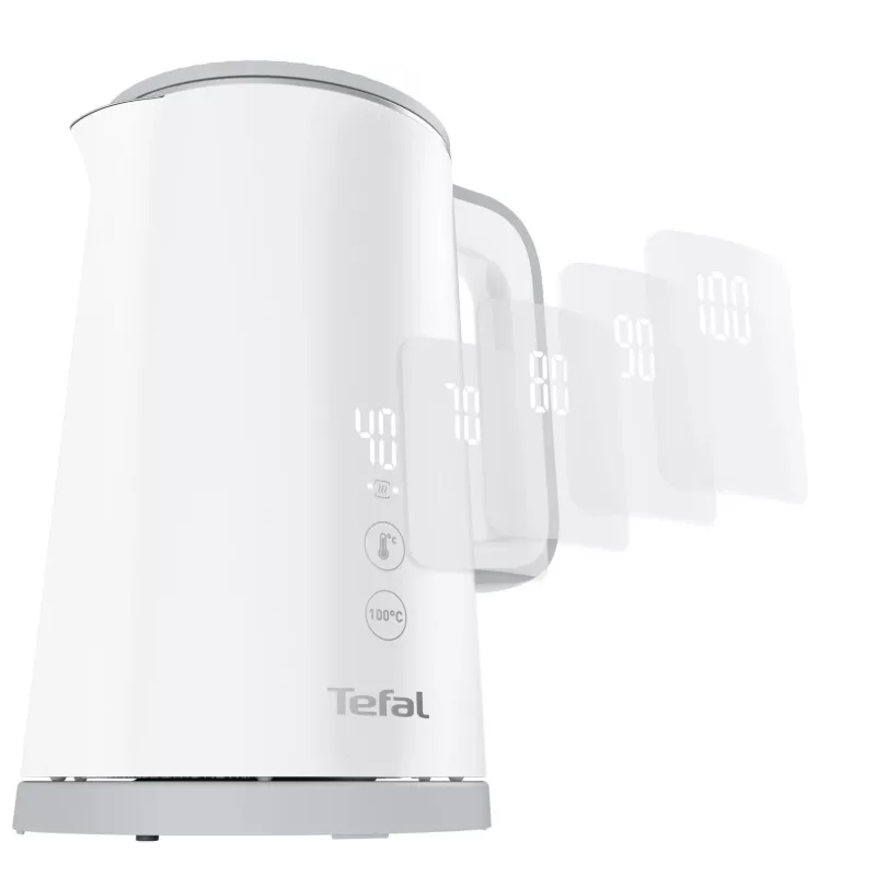 Elektriline veekeetja Tefal KO6931, 1,5 L, 1800 W, valge, 5 temperatuuriseadet, soojashoidmine 30 min