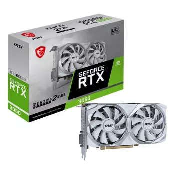 MSI VENTUS RTX 3050 2X XS Valge 8G OC NVIDIA GeForce RTX 3050 8 GB GDDR6