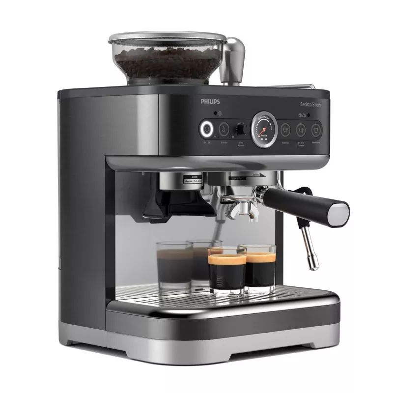 Philips Barista Brew, Espressomasin, 2,3 L, Sisseehitatud veski, 1350 W, Must