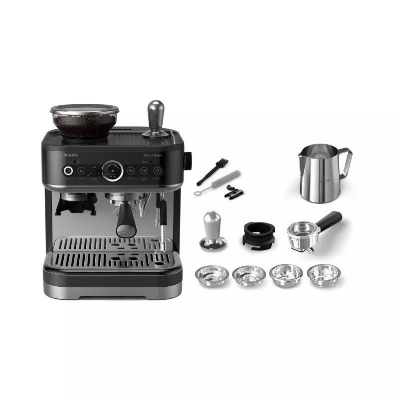 Philips Barista Brew, Espressomasin, 2,3 L, Sisseehitatud veski, 1350 W, Must