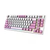 MSI FORGE GK600 TKL WIRELESS VIOLET klaviatuur mängimiseks USB + Bluetooth QWERTY UK English Pink, Violet, Valge