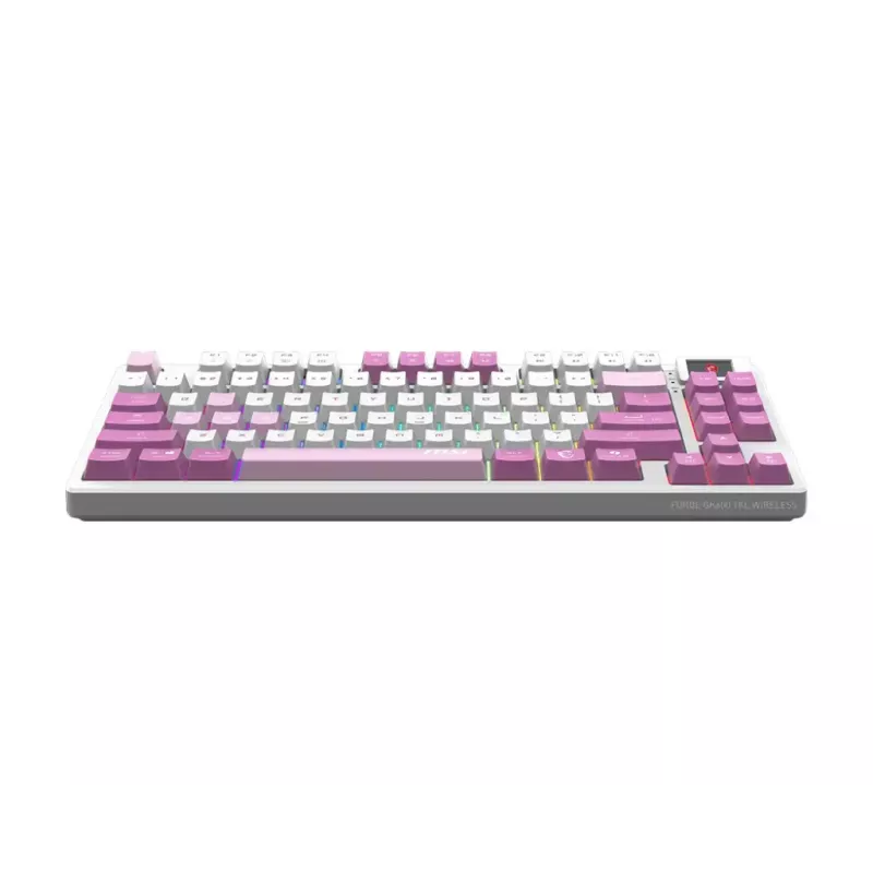 MSI FORGE GK600 TKL WIRELESS VIOLET klaviatuur mängimiseks USB + Bluetooth QWERTY UK English Pink, Violet, Valge