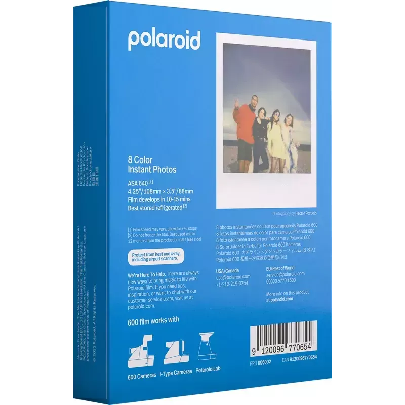 Polaroid Color Film For 600 8 tk Madalmaad 100mm x 20mm x 125mm