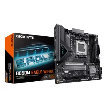 Emaplaat GIGABYTE B850M EAGLE WIFI6E Socket AM5 AMD Ryzen 7000/8000/9000, DDR5 kuni 8200MHz (OC), PCIe 5.0, Wi‑Fi 6E, 2.5 GbE