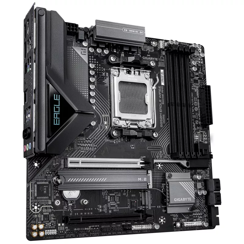 Emaplaat GIGABYTE B850M EAGLE WIFI6E Socket AM5 AMD Ryzen 7000/8000/9000, DDR5 kuni 8200MHz (OC), PCIe 5.0, Wi‑Fi 6E, 2.5 GbE