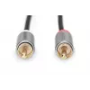 Heli adapterkaabel Digitus DB-510330-010-S 3,5 mm RCA-le 1 m must