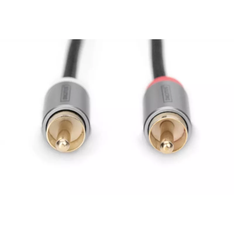 Heli adapterkaabel Digitus DB-510330-010-S 3,5 mm RCA-le 1 m must