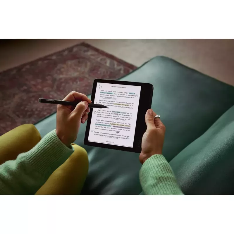E-raamatulugeja Kobo Libra Colour 7-tolline E Ink Kaleido, 32 GB, Wi‑Fi, Bluetooth, veekindel, valge