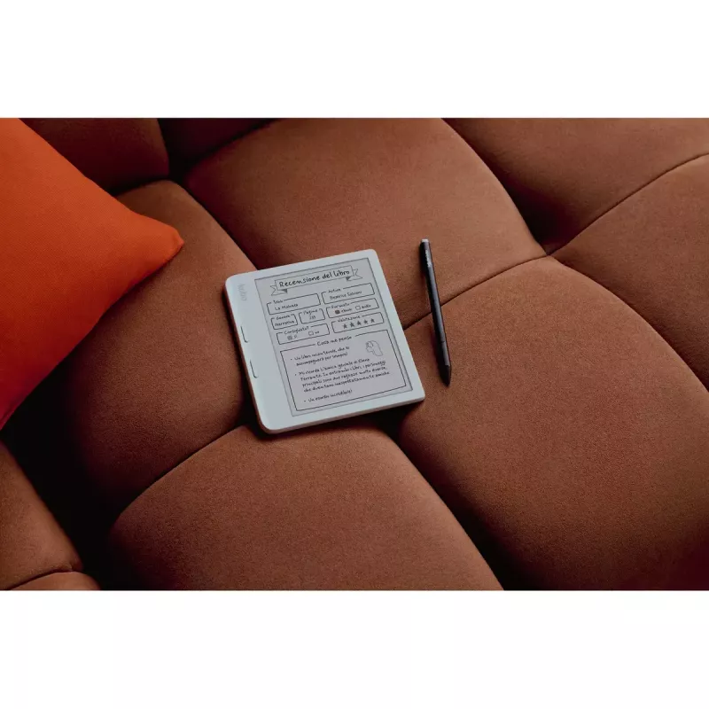 E-raamatulugeja Kobo Libra Colour 7-tolline E Ink Kaleido, 32 GB, Wi‑Fi, Bluetooth, veekindel, valge