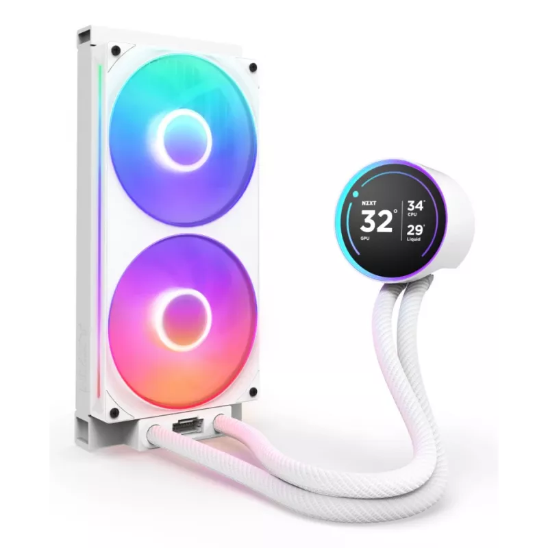 Kõik-ühes vedelikjahuti NZXT Kraken Elite 280 RGB 14 cm Valge