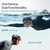 Peakomplekt Shokz OpenSwim Pro — avatud kõrvaga luuülekande juhtmevaba peakomplekt, IP68 veekindel, Bluetooth 5.4, 32 GB, 9 h taasesitus, hall