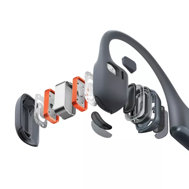 Shokz OpenRun Pro 2 kõrvaklapid, binauraalsed juhtmevabad kõrvakonksuga, IP55, 12 h taasesitusaeg, Bluetooth 5.3, 150 mAh, must