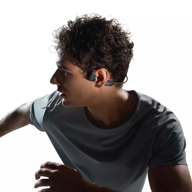 Shokz OpenRun Pro 2 kõrvaklapid, binauraalsed juhtmevabad kõrvakonksuga, IP55, 12 h taasesitusaeg, Bluetooth 5.3, 150 mAh, must