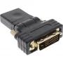 InLine HDMI-DVI-adapter, HDMI emane / DVI isane, painduv, kullatud, 4K2K