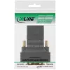 InLine HDMI-DVI-adapter, HDMI emane / DVI isane, painduv, kullatud, 4K2K
