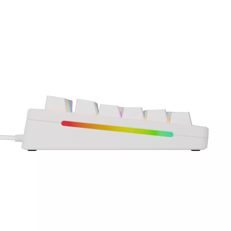 Mehaaniline täissuuruses (100%) juhtmega klaviatuur GLORIOUS GMMK 3 HE — valge, USB, QWERTY, RGB