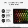 Mehaaniline täissuuruses (100%) juhtmega klaviatuur GLORIOUS GMMK 3 HE — valge, USB, QWERTY, RGB