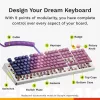 Mehaaniline täissuuruses (100%) juhtmega klaviatuur GLORIOUS GMMK 3 HE — valge, USB, QWERTY, RGB