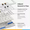 Mehaaniline täissuuruses (100%) juhtmega klaviatuur GLORIOUS GMMK 3 HE — valge, USB, QWERTY, RGB