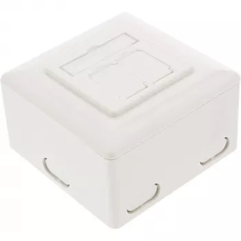 Seinasisestuskarp InLine Cat.6 2x RJ45 horisontaalne — pind- või süvispaigaldus
