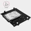Axagon RHD-435 raam 4x 2,5-tollise või 2x 2,5-tollise HDD/SSD ja 1x 3,5-tollise HDD paigaldamiseks 5,25-tollisesse sahtlisse, metallist
