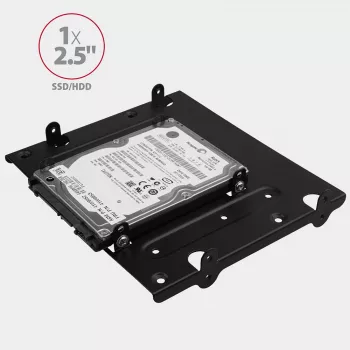 Axagon RHD-435 raam 4x 2,5-tollise või 2x 2,5-tollise HDD/SSD ja 1x 3,5-tollise HDD paigaldamiseks 5,25-tollisesse sahtlisse, metallist