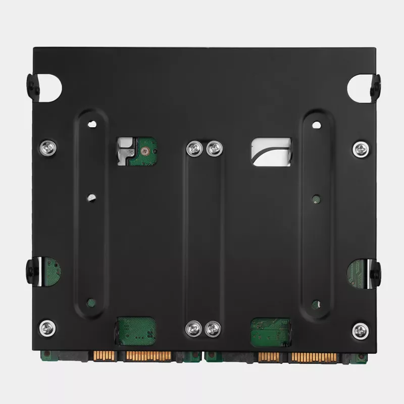 Axagon RHD-435 raam 4x 2,5-tollise või 2x 2,5-tollise HDD/SSD ja 1x 3,5-tollise HDD paigaldamiseks 5,25-tollisesse sahtlisse, metallist
