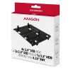 Axagon RHD-435 raam 4x 2,5-tollise või 2x 2,5-tollise HDD/SSD ja 1x 3,5-tollise HDD paigaldamiseks 5,25-tollisesse sahtlisse, metallist
