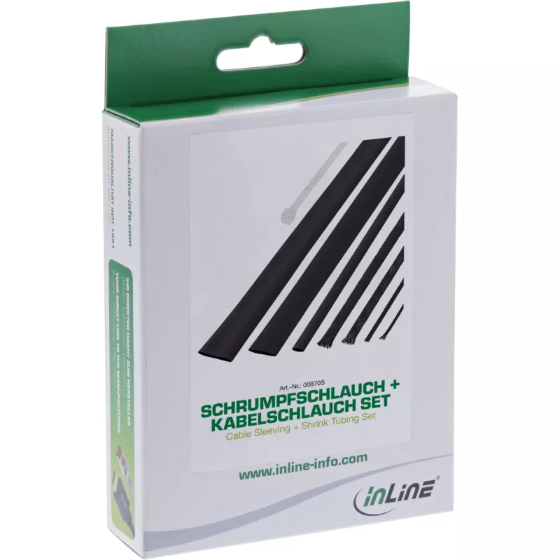 InLine kaabel Sleeving + Shrink Tubing Set must