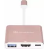 USB-C HDMI-videoadapter SILVERSTONE EP08 (USB‑C 3.1, HDMI) roosa