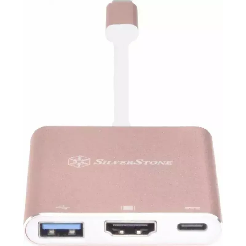 USB-C HDMI-videoadapter SILVERSTONE EP08 (USB‑C 3.1, HDMI) roosa
