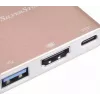 USB-C HDMI-videoadapter SILVERSTONE EP08 (USB‑C 3.1, HDMI) roosa