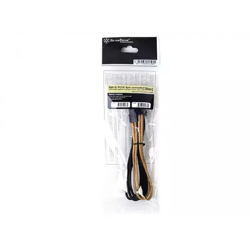 Toitekaabel PCI-E 6-kontaktiline Silverstone PP07-IDE6BG 0,3 m