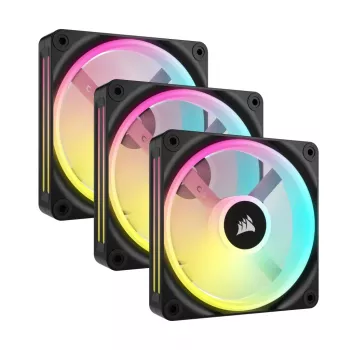CORSAIR Qx RGB seeria Icue Link Qx120 RGB 120 mm magnetkupli RGB ventilaatori stardikomplekt
