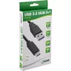 USB 3.2 Gen.1x2 kaabel InLine 35714 1.5m USB-C isane USB-A isane must