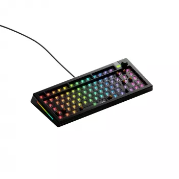 Mehaaniline klaviatuur GLORIOUS GMMK 3 PRO 75% Barebones juhtmega USB, RGB, must, 2 m kaabel