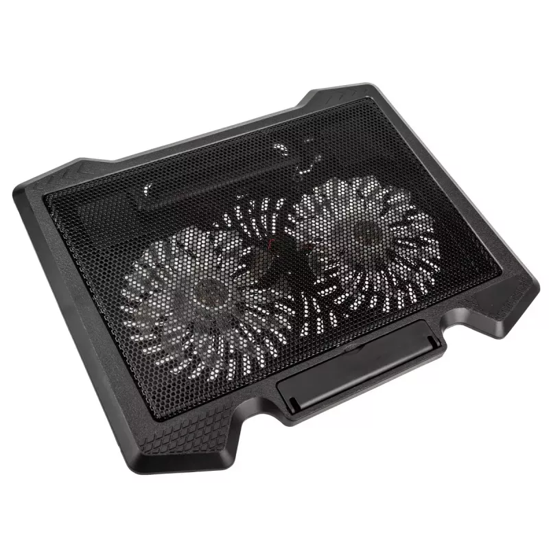 Sülearvuti jahutusalus Kolink KL-N200 kuni 39,6 cm (15,6 tolli) sülearvutitele, 2 ventilaatorit 140 mm, USB-toide, must