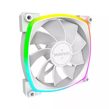 Fan Montech RX120 PWM 12 cm 800-1600 RPM 27 dB Valge