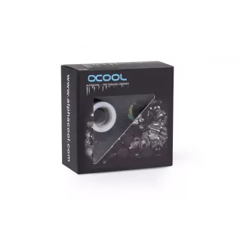 Paigalduskomplekt Alphacool Eiszapfen pikendus G1/4 väline keere G1/4 sisekeermele valge