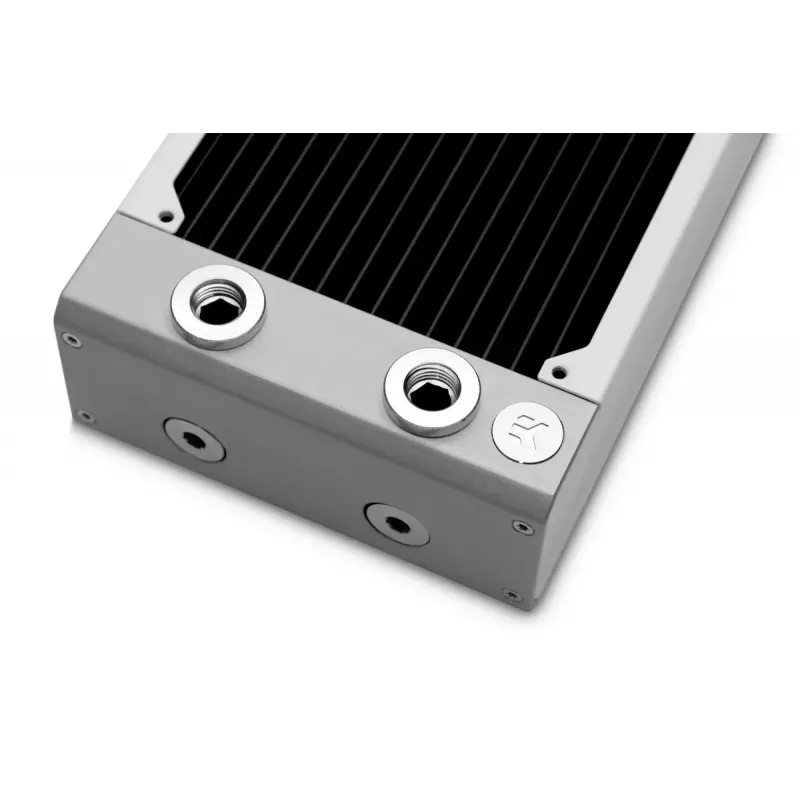 Radiaator EKWB mudel — messing/vask/roostevaba teras valge 130×285×58 mm