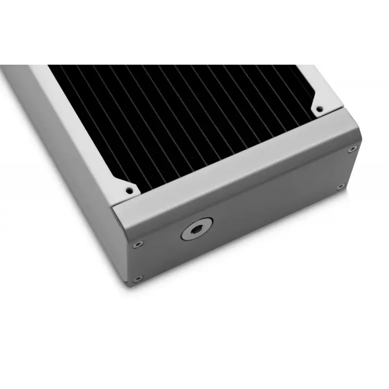 Radiaator EKWB mudel — messing/vask/roostevaba teras valge 130×285×58 mm