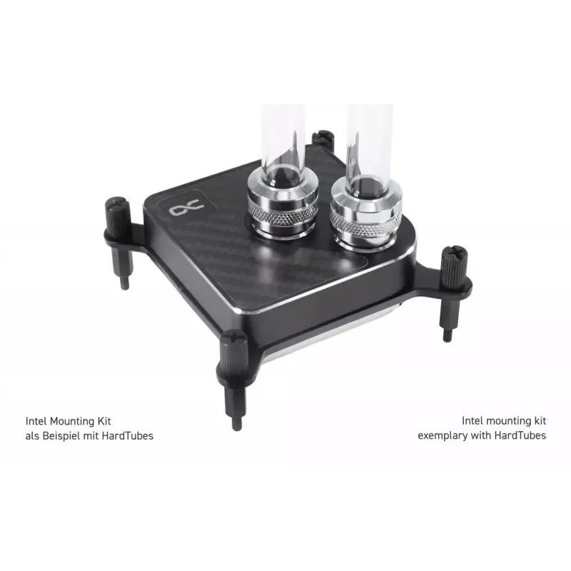Vesijahutusplokk Alphacool Core 1 Carbon Brass Copper Nickel Must 72mm