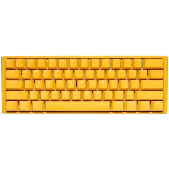 Ducky One 3 kollane Mini klaviatuur mängimiseks, USB, saksa, mehaaniline, RGB
